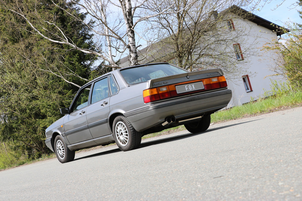 Fox passend fürAudi 80/90 Typ 85 quattro Facelift Endschalldämpfer - 2x76 Typ 10