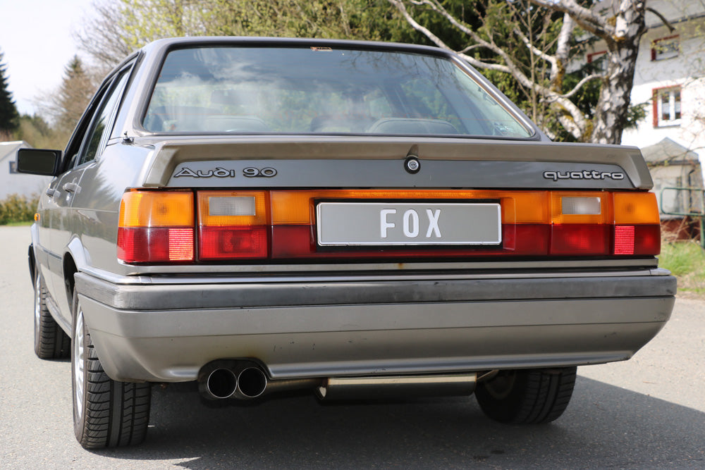 Fox passend fürAudi 80/90 Typ 85 quattro Facelift Endschalldämpfer - 2x76 Typ 10