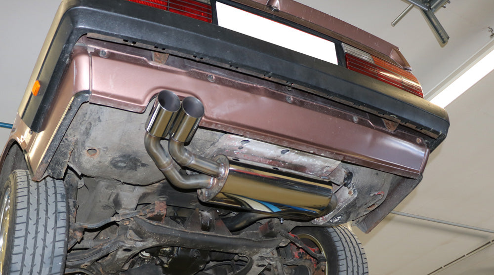 Fox passend fürAudi 80/90 Typ 85 quattro Vorfacelift Endschalldämpfer - 2x76 Typ 14