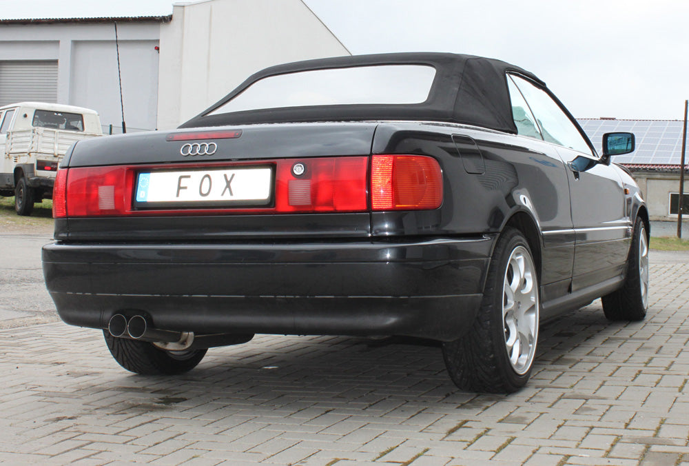 Fox passend fürAudi 80/90 - Typ 89, B3 Limousine/ Coupe/ 80 B4 - Cabrio Endschalldämpfer - 2x76 Typ 10