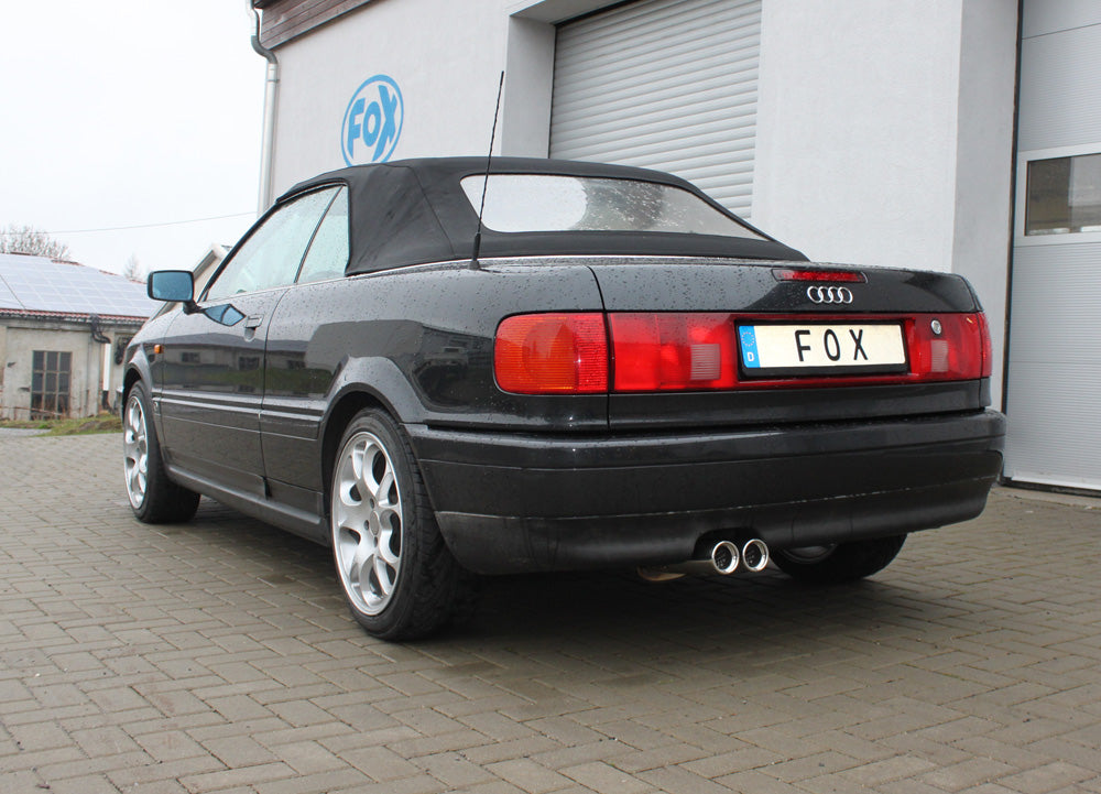 Fox passend fürAudi 80/90 - Typ 89, B3 Limousine/ Coupe/ 80 B4 - Cabrio Endschalldämpfer - 2x76 Typ 13