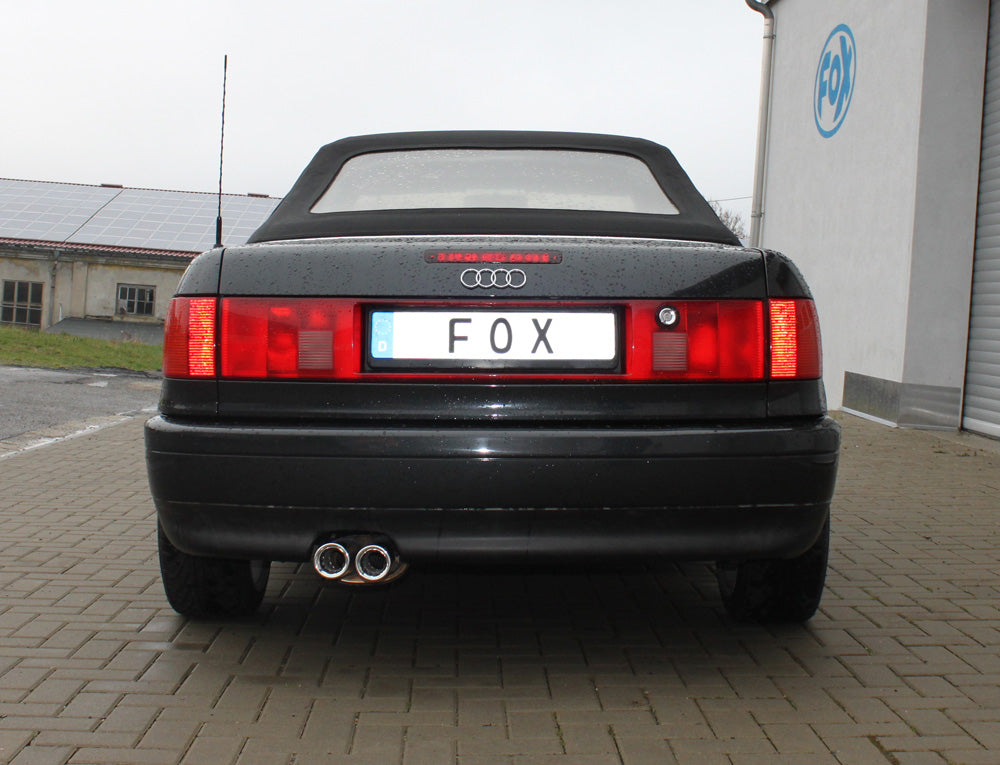 Fox passend fürAudi 80/90 - Typ 89, B3 Limousine/ Coupe/ 80 B4 - Cabrio Endschalldämpfer - 2x76 Typ 13