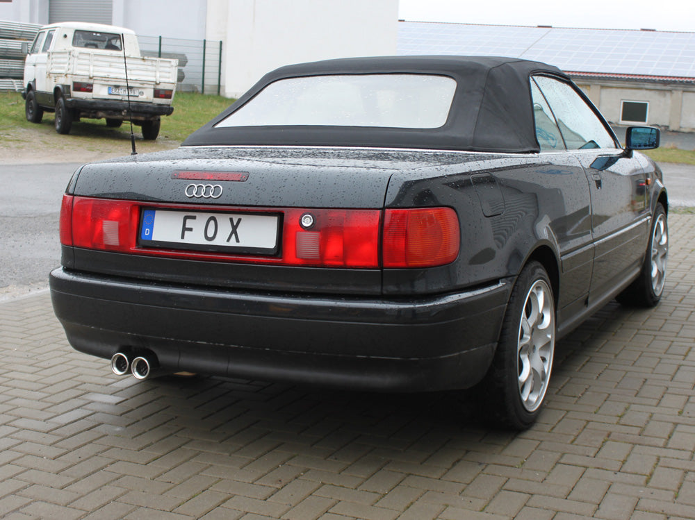 Fox passend fürAudi 80/90 - Typ 89, B3 Limousine/ Coupe/ 80 B4 - Cabrio Endschalldämpfer - 2x76 Typ 13