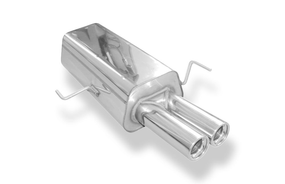 Fox passend fürAudi 80 Typ B4 Limousine & Avant Endschalldämpfer Ø63,5mm - 2x76 Typ 13