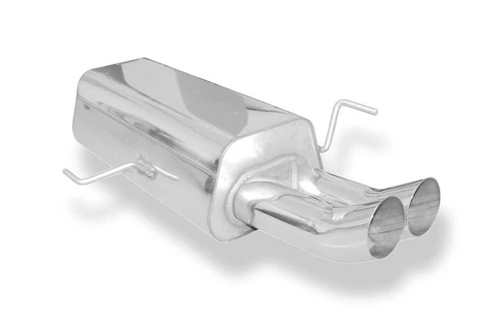 Fox passend fürAudi 80 Typ B4 Limousine & Avant Endschalldämpfer Ø63,5mm - 2x76 Typ 18