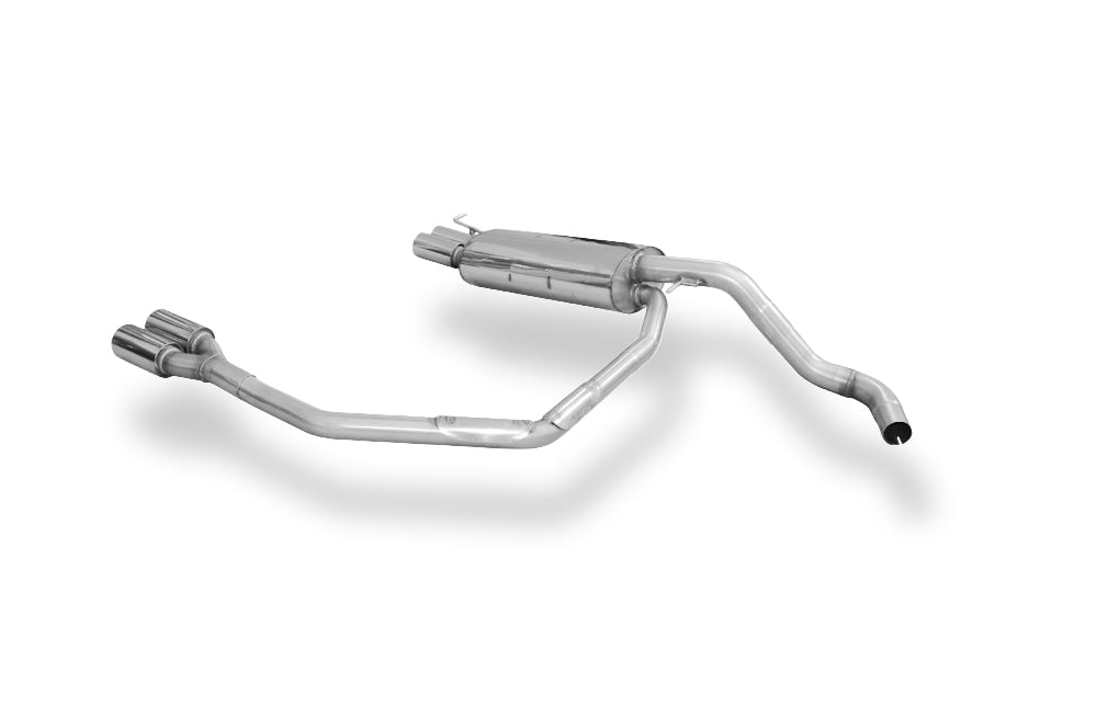 Fox passend für VW Beetle Typ 1C/ 9C/ 1Y Endschalldämpfer Ausgang rechts/links Ø63,5 - 2x76 Typ 13 rechts/links
