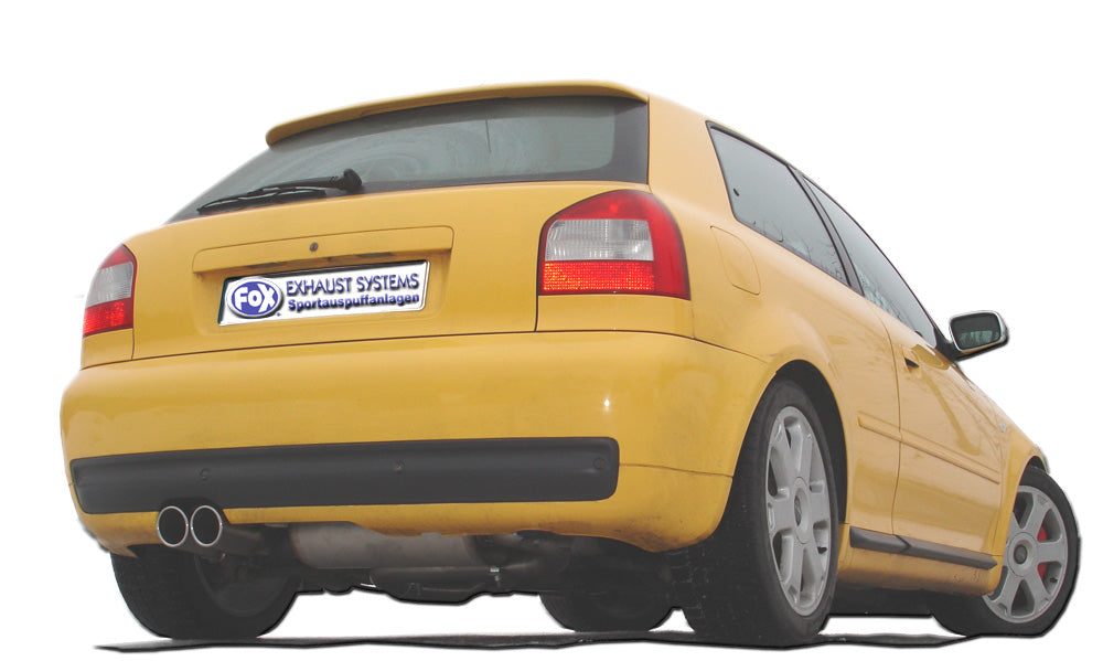 Fox passend für Audi S3 Typ 8L Endschalldämpfer Ø70mm - 2x80 Typ 16