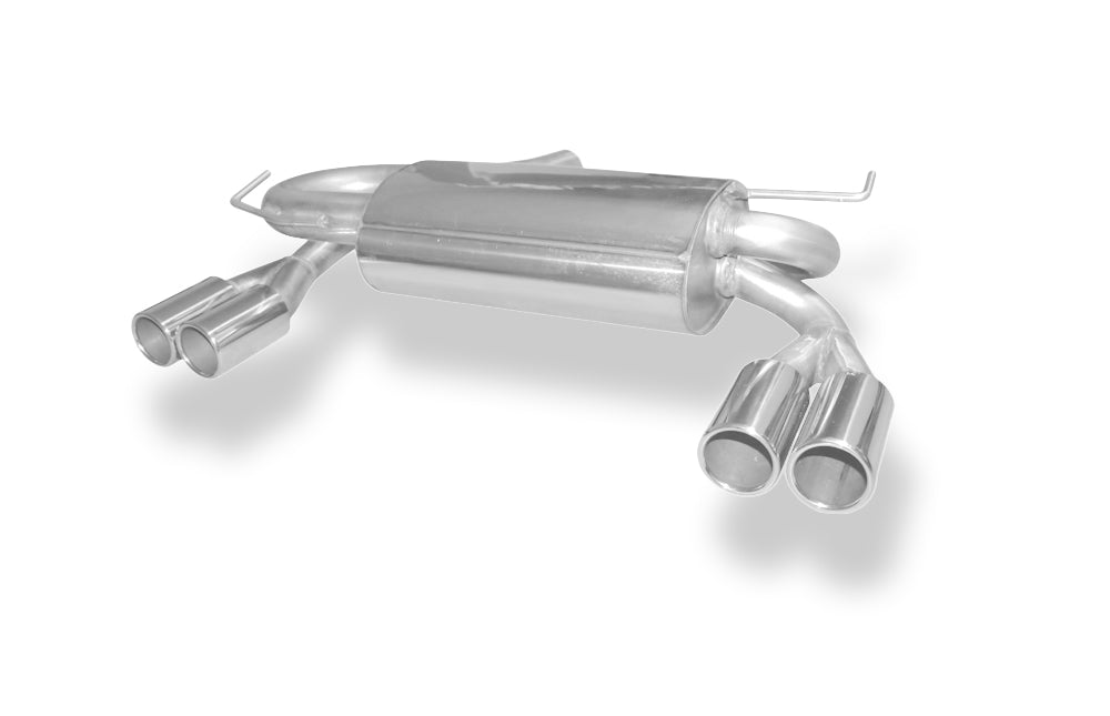 Fox passend fürAudi A3 Typ 8L quattro Endschalldämpfer Ausgang rechts/links Ø 63,5mm - 2x76 Typ 12 rechts/links