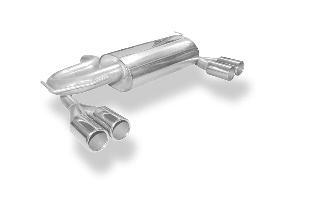 Fox passend fürAudi A3 Typ 8L quattro Endschalldämpfer Ausgang rechts/links Ø 63,5mm - 2x76 Typ 12 rechts/links