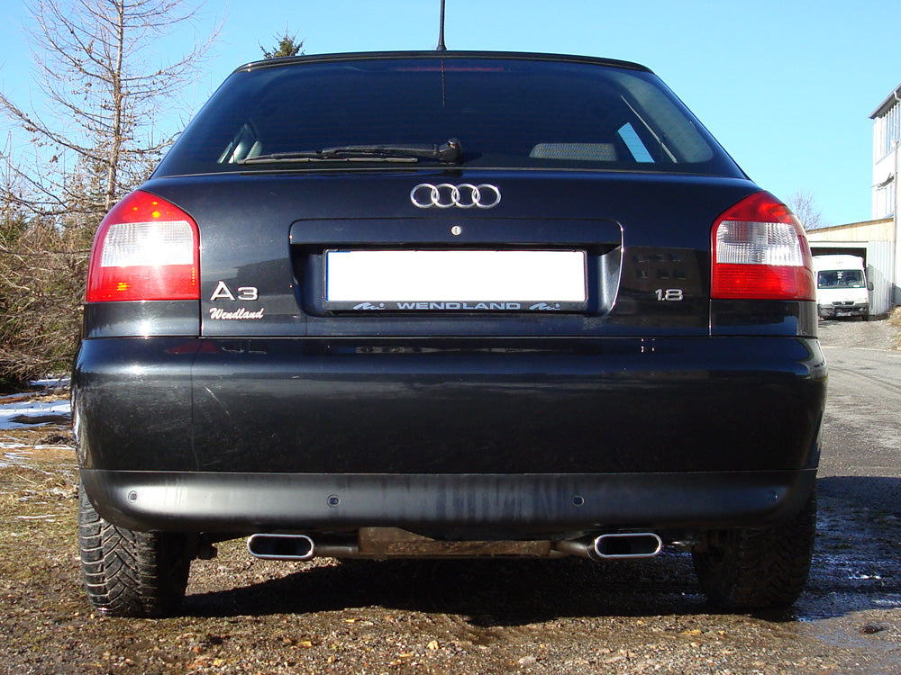 Fox passend für Audi A3 Typ 8L quattro Endschalldämpfer Ausgang rechts/links Ø 63,5mm - 130x50 Typ 52 rechts/links