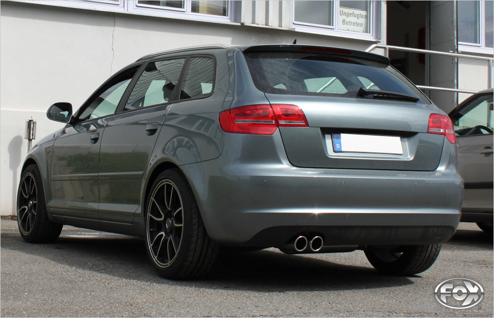 Fox passend fürAudi A3 - 8P quattro Sportback Endschalldämpfer Ø70mm - 2x90 Typ 17