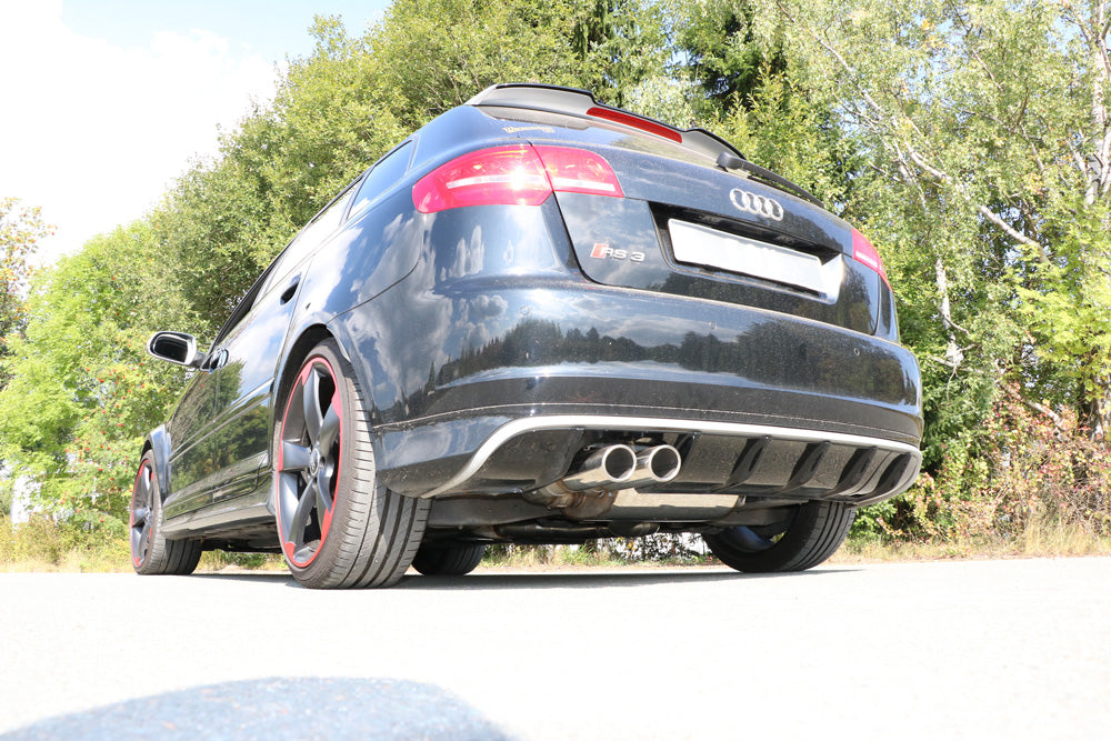 Fox passend fürAudi RS3 Typ 8P quattro - Sportback Endschalldämpfer Ø70mm mit Abgasklappe - 2x90 Typ 16