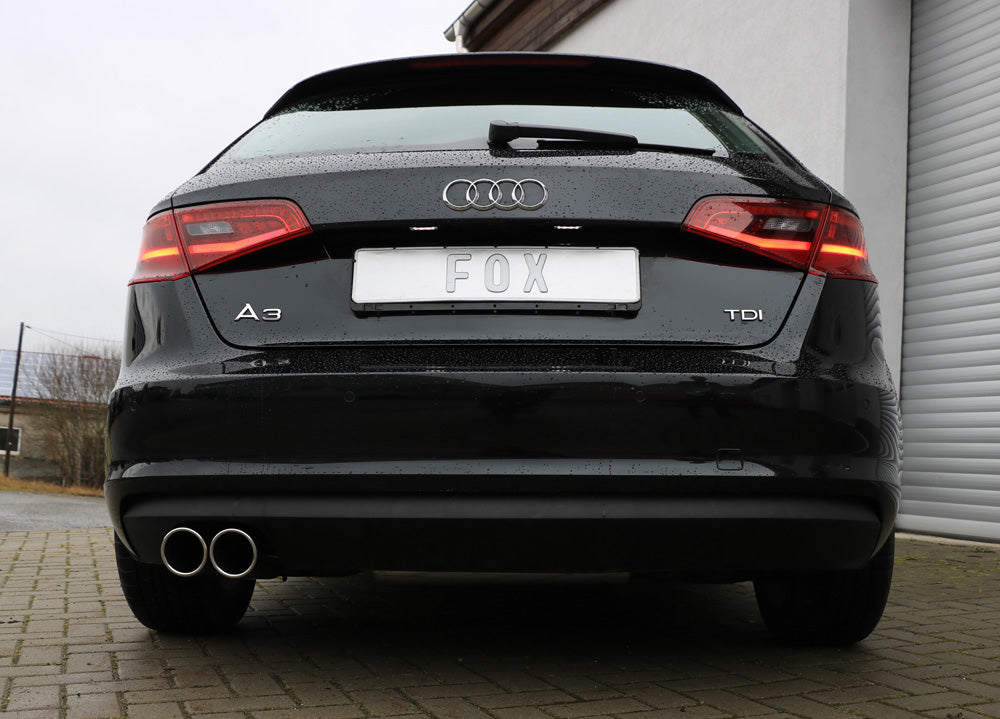 Fox passend für Audi A3 - 8V Sportback Endschalldämpfer einseitig - 2x90 Typ 16