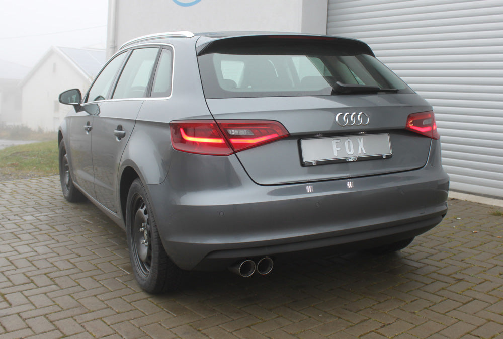 Fox passend fürAudi A3 - 8V Sportback Endschalldämpfer einseitig - 2x80 Typ 25