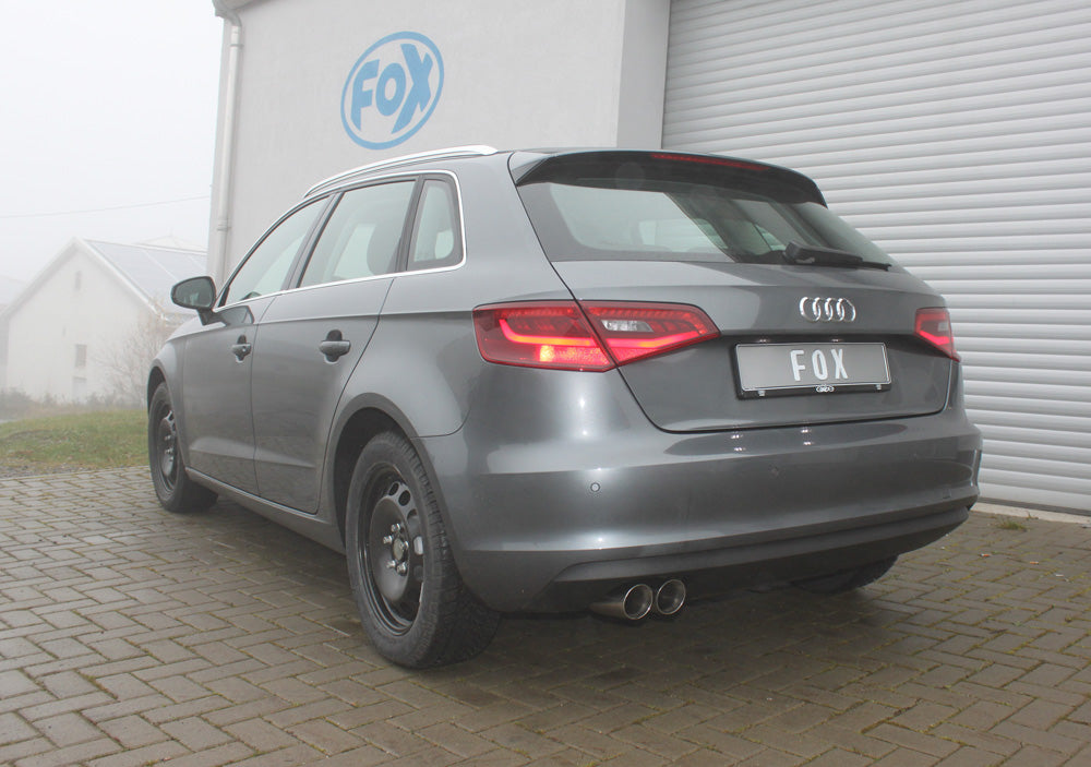 Fox passend fürAudi A3 - 8V Sportback Endschalldämpfer einseitig - 2x80 Typ 25