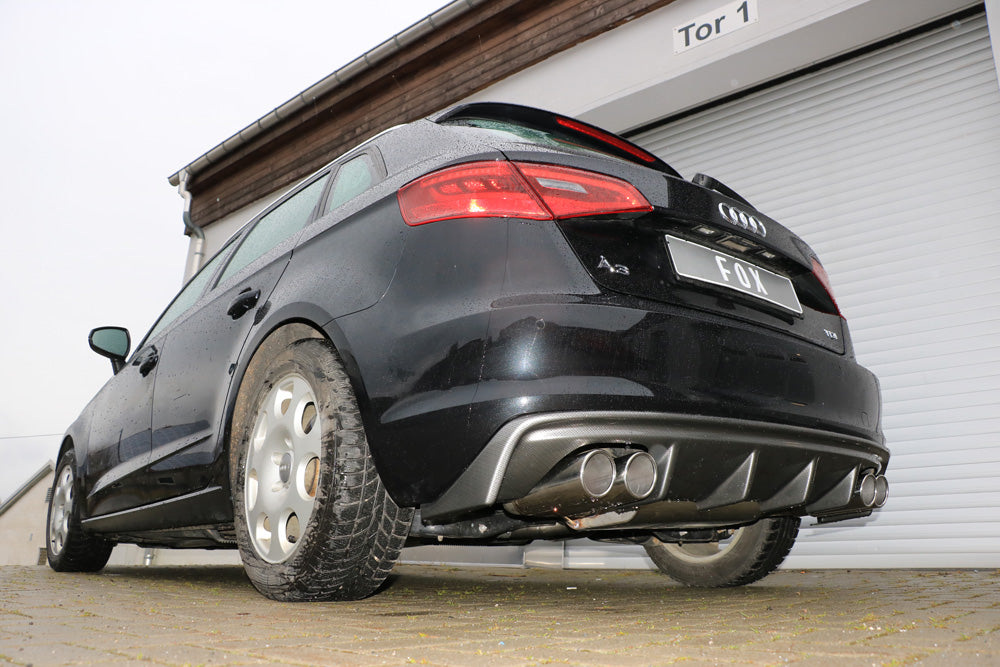 Fox passend fürAudi A3 - 8V Sportback Endschalldämpfer Ausgang rechts/links - 2x90 Typ 16 rechts/links