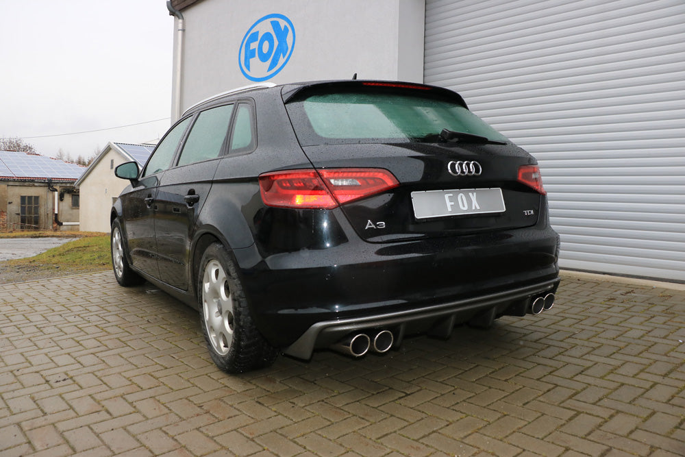 Fox passend für Audi A3 - 8V Sportback Endschalldämpfer Ausgang rechts/links - 2x90 Typ 16 rechts/links