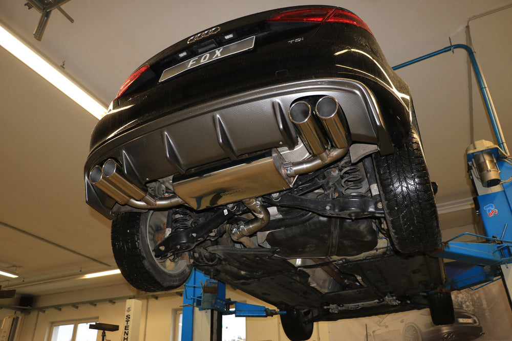 Fox passend fürAudi A3 - 8V Sportback Endschalldämpfer Ausgang rechts/links - 2x90 Typ 16 rechts/links