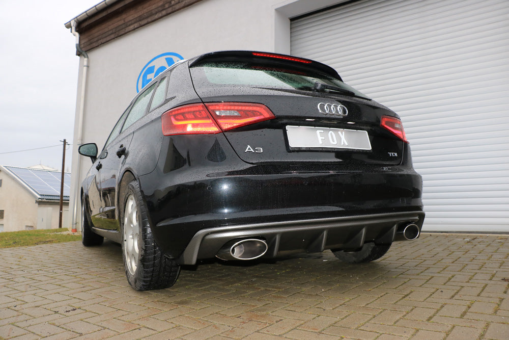 Fox passend fürAudi A3 - 8V Sportback Endschalldämpfer Ausgang rechts/links - 160x90 Typ 38 rechts/links