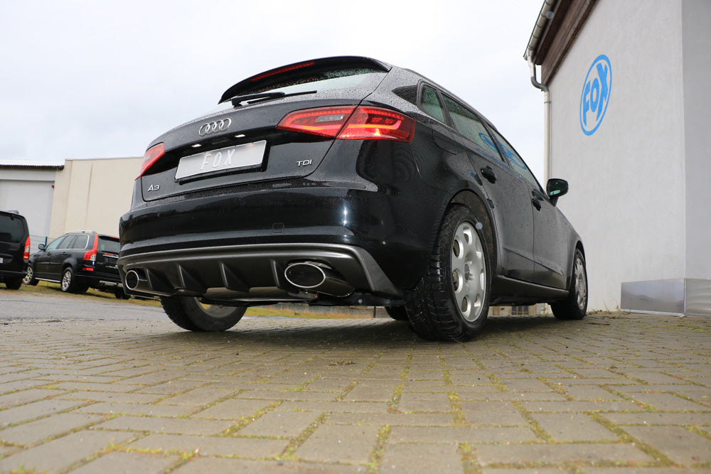 Fox passend fürAudi A3 - 8V Sportback Endschalldämpfer Ausgang rechts/links - 160x90 Typ 38 rechts/links