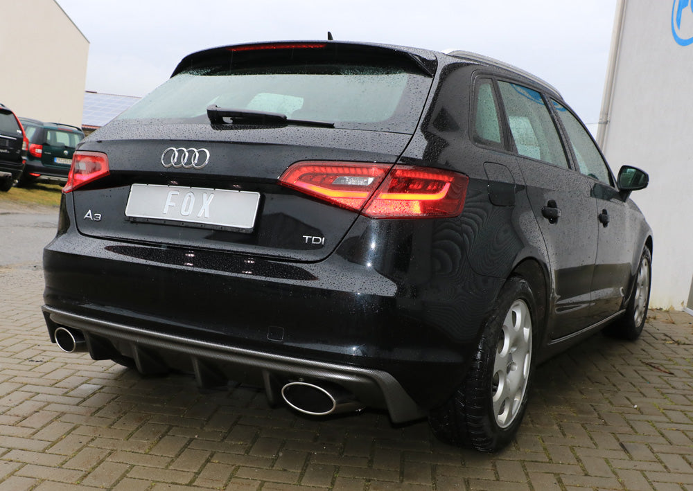 Fox passend fürAudi A3 - 8V Sportback Endschalldämpfer Ausgang rechts/links - 160x90 Typ 38 rechts/links