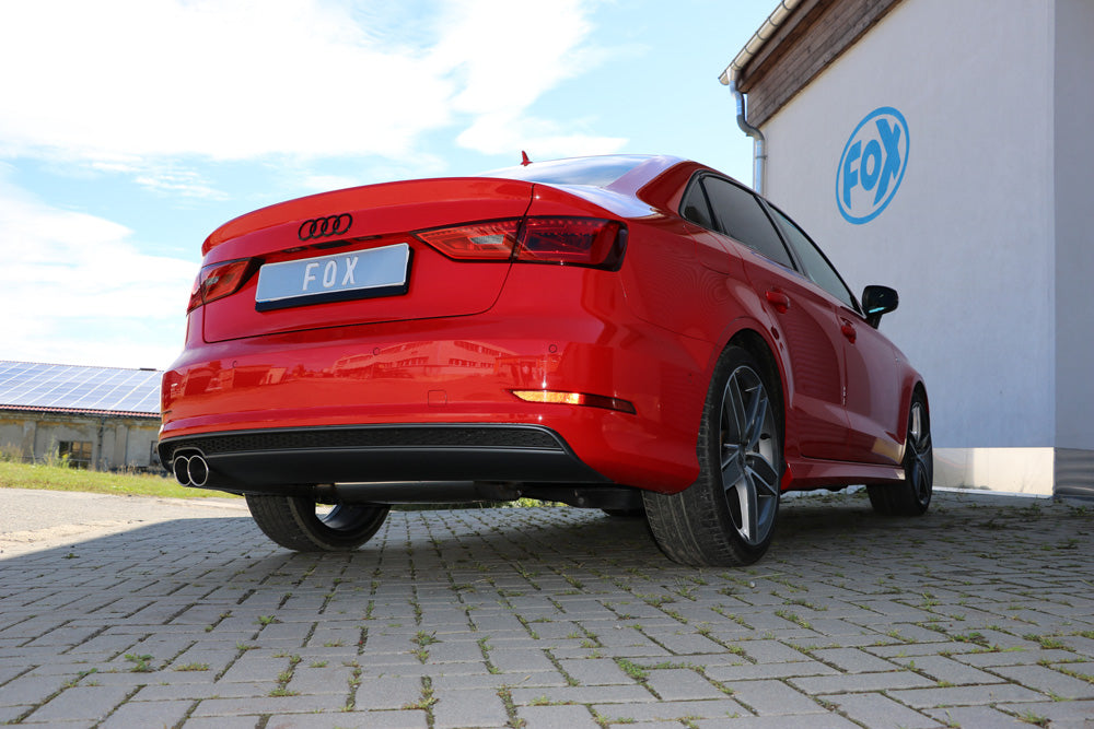 Fox passend fürAudi A3 - 8V Limousine "mit S-Line" Endschalldämpfer - 2x80 Typ 16