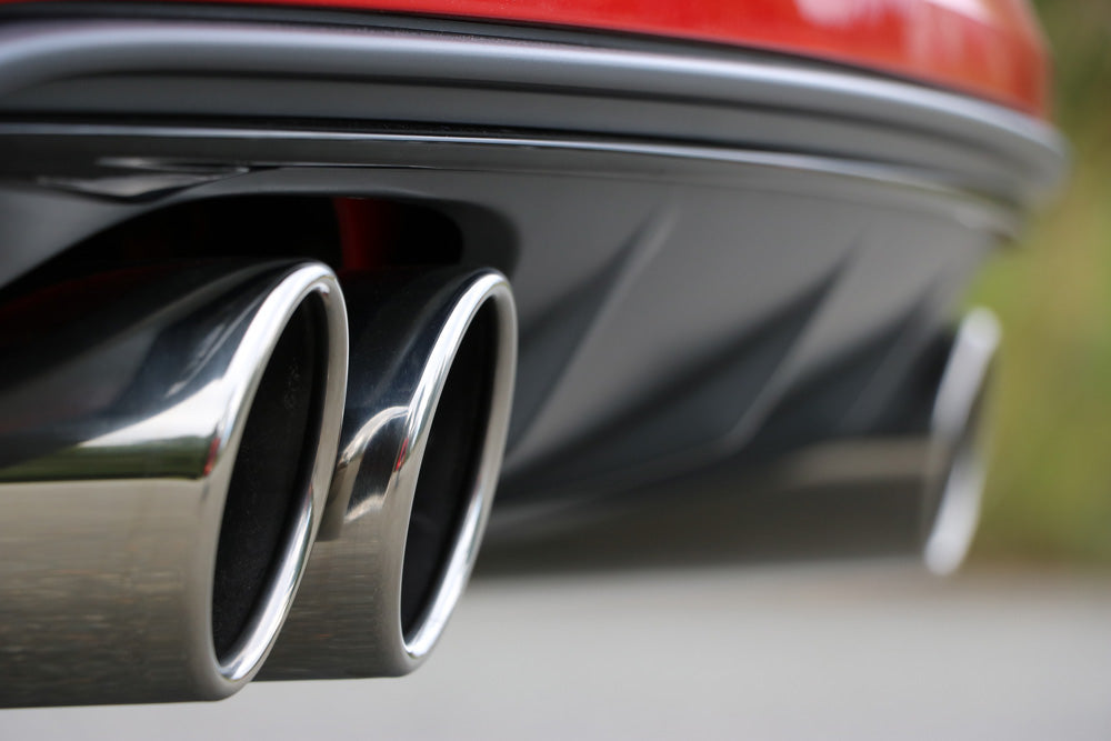Fox passend fürAudi A3 - 8V Limousine "mit S-Line oder S3 Stoßstange" Endschalldämpfer quer Ausgang rechts/links - 2x80 Typ 16 rechts/links