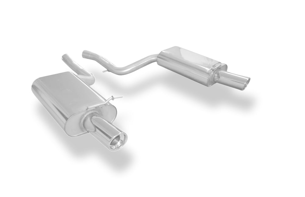 Fox passend fürAudi A4 Typ B7 quattro Endschalldämpfer rechts/links Ø63,5mm - 1x90 Typ 17 rechts/links