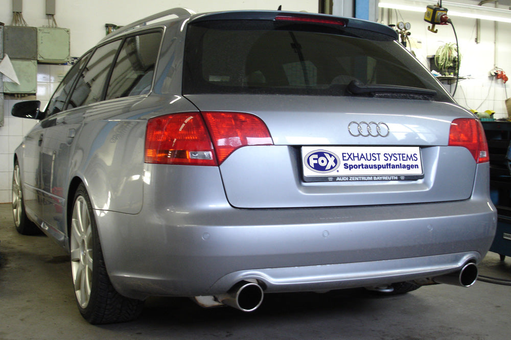 Fox passend für Audi A4 Typ B7 quattro Endschalldämpfer rechts/links Ø63,5mm - 1x90 Typ 16 rechts/links