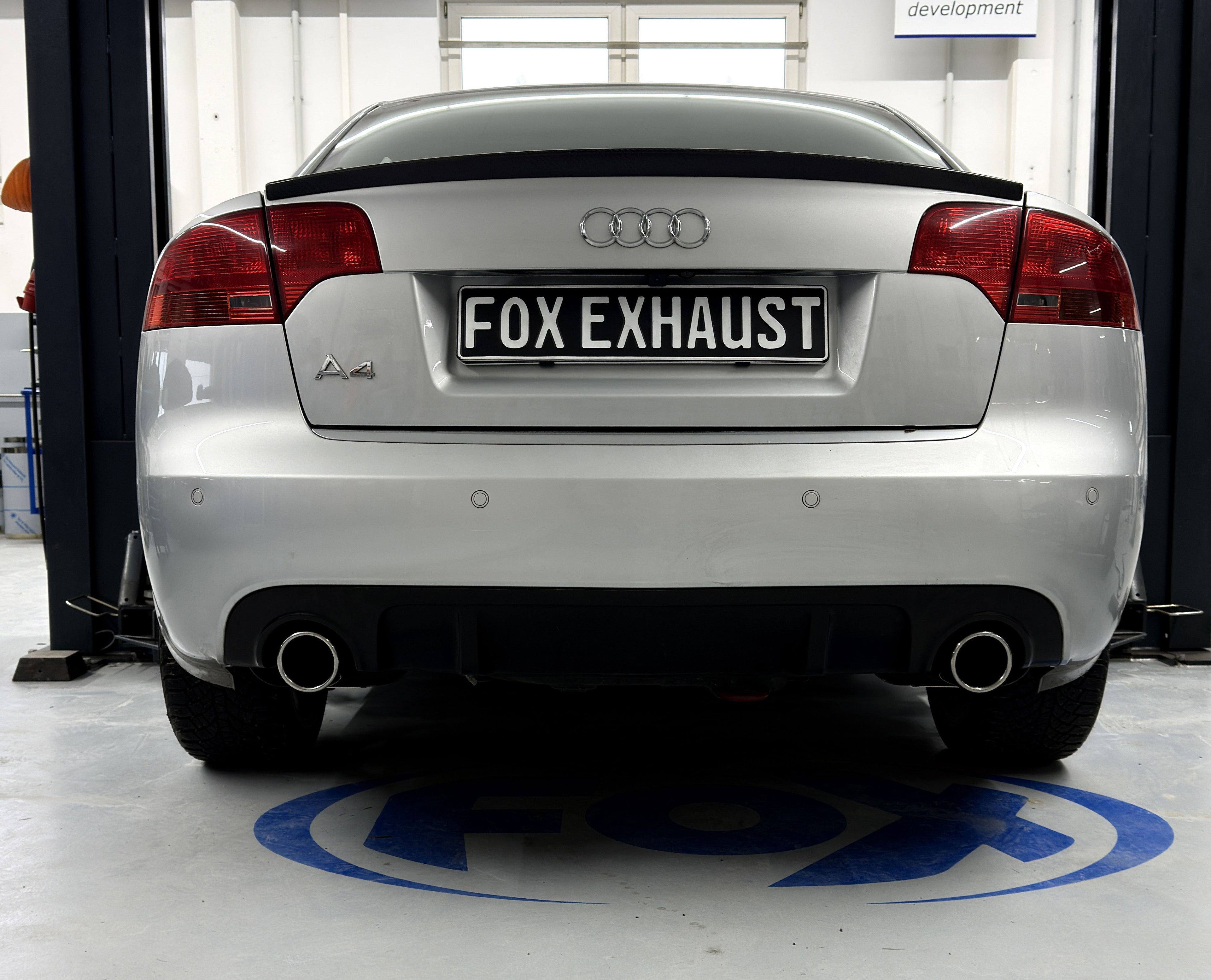 Fox passend fürAudi A4 Typ B7 DTM Edition Endschalldämpfer rechts/links - 1x90 Typ 16 rechts/links