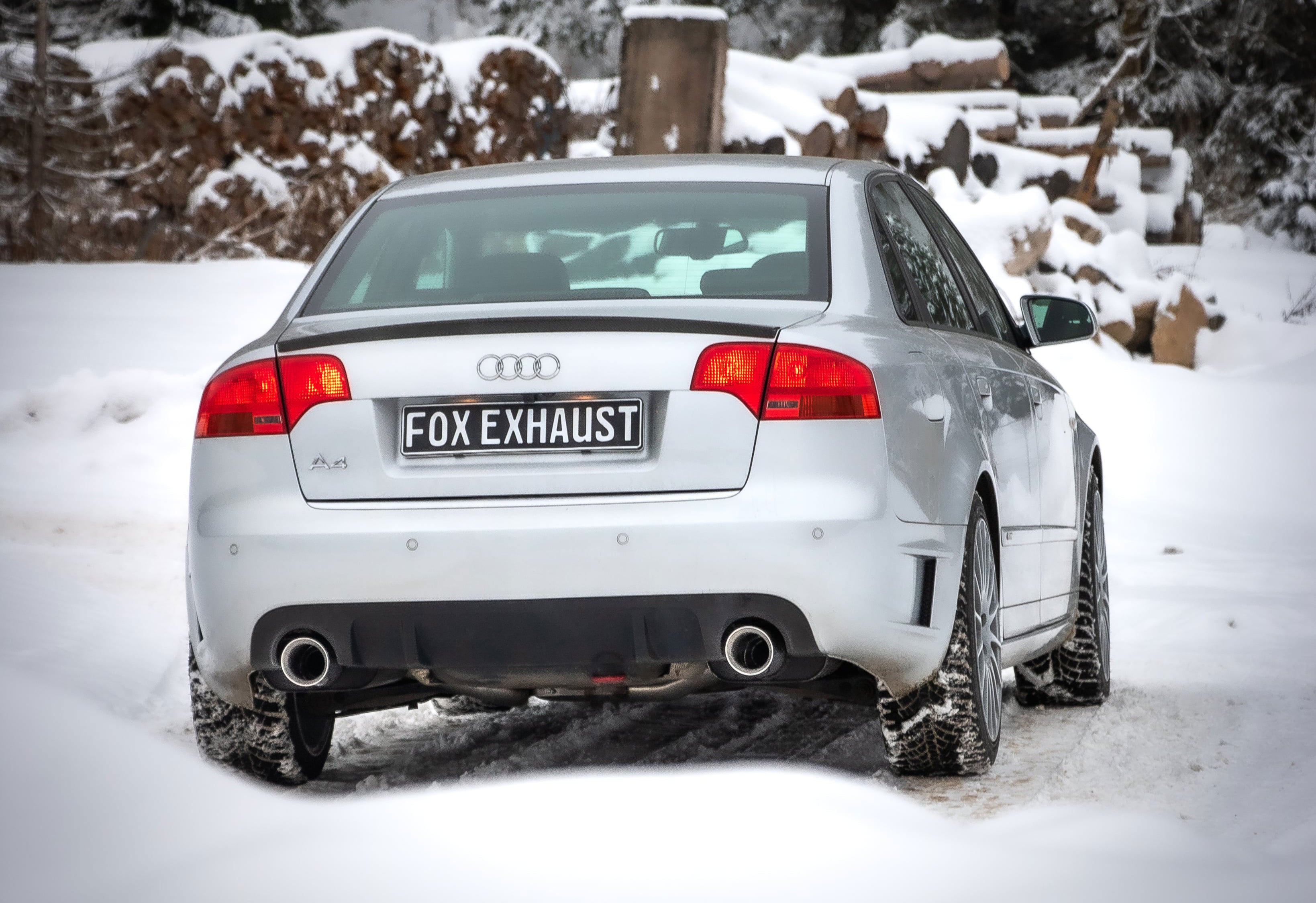 Fox passend für Audi A4 Typ B7 DTM Edition Endschalldämpfer rechts/links - 1x100 Typ 25 rechts/links