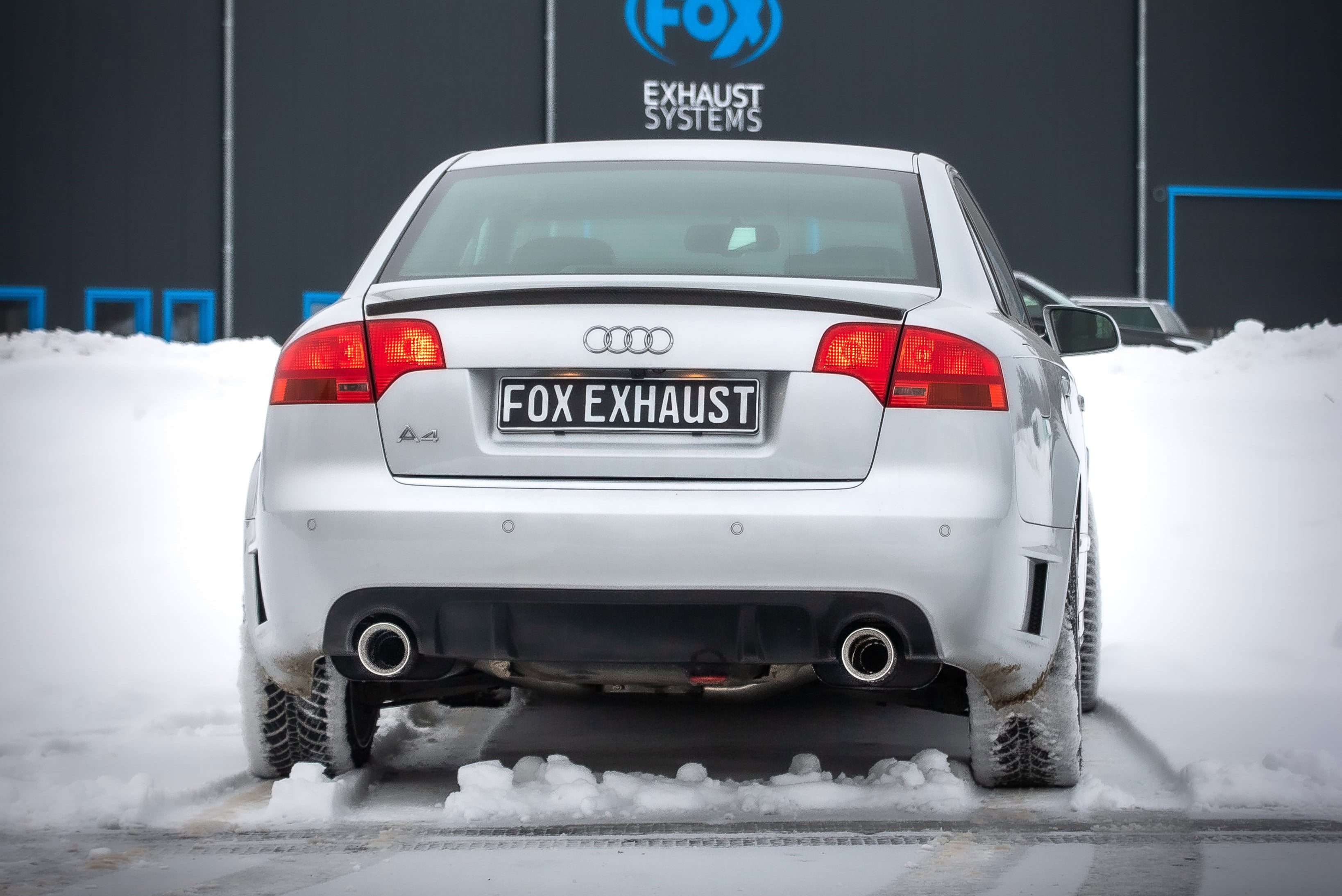 Fox passend fürAudi A4 Typ B7 DTM Edition Endschalldämpfer rechts/links - 1x100 Typ 25 rechts/links
