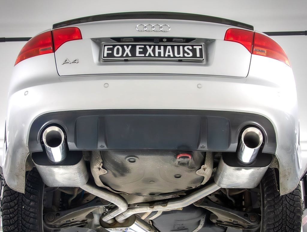 Fox passend fürAudi A4 Typ B7 DTM Edition Endschalldämpfer rechts/links - 1x100 Typ 25 rechts/links