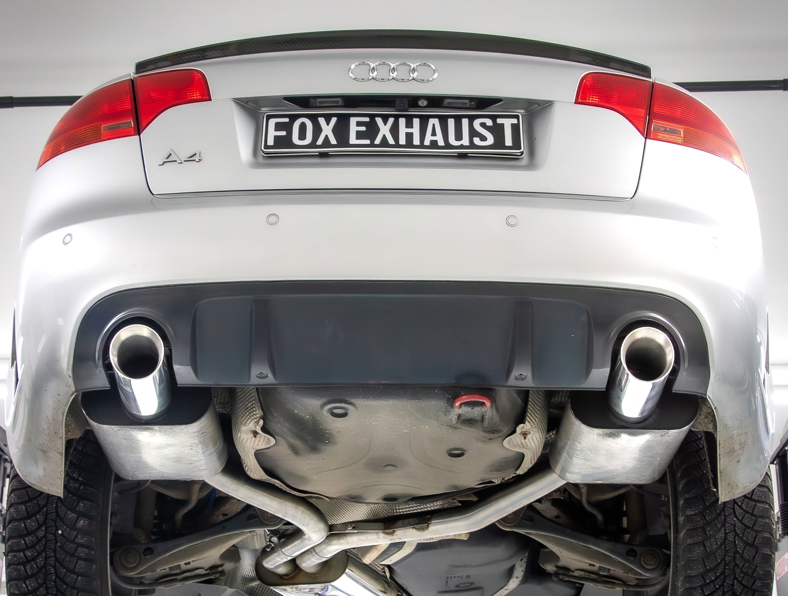 Fox passend fürAudi A4 Typ B7 DTM Edition Endschalldämpfer rechts/links - 1x100 Typ 25 rechts/links