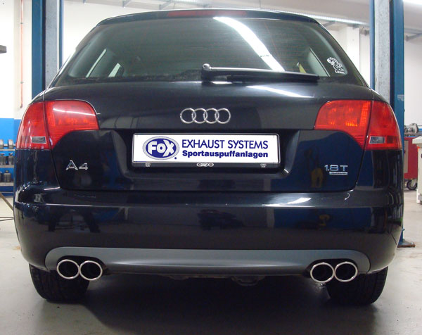 Fox passend für Audi A4 B7 - 1,8l T Endrohrpaar zum Aufschweißen - 2x88x74 Typ 32 rechts/links