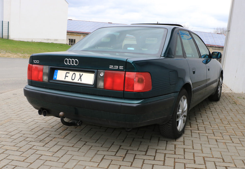 Fox passend fürAudi 100/A6 Typ C3/C4 Frontantrieb Endschalldämpfer - 2x76 Typ 10