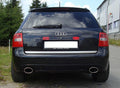 Fox passend für Audi A6/ S6 Typ 4B quattro Endschalldämpfer rechts/links - 140x90 Typ 32 rechts/links für originale RS6-Stoßstange