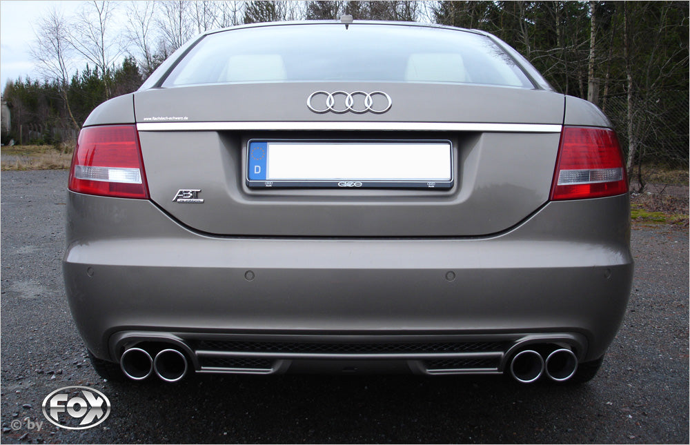 Fox passend für Audi A6 Typ 4F quattro Endschalldämpfer rechts/links Ø63,5mm - 2x76 Typ 17 rechts/links
