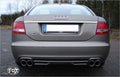 Fox passend für Audi A6 Typ 4F quattro Endschalldämpfer rechts/links Ø63,5mm - 2x76 Typ 17 rechts/links