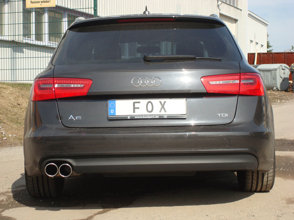 Fox passend fürAudi A6 4G - 2,0l TDI Endschalldämpfer einseitig - 2x90 Typ 16