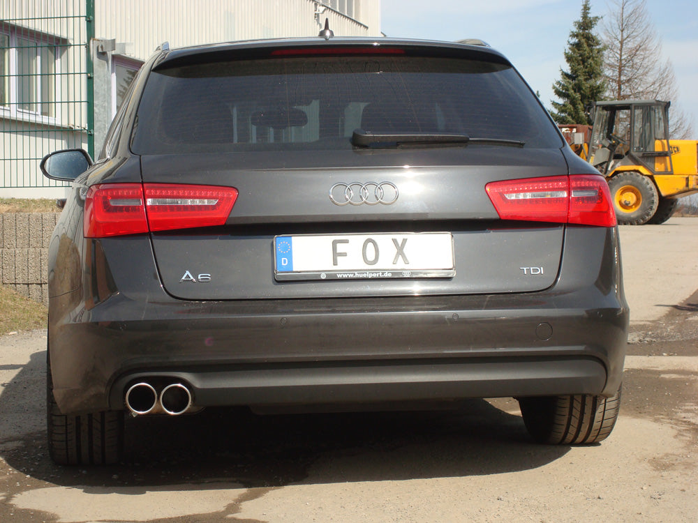 Fox passend fürAudi A6 4G - 2,0l TDI Endschalldämpfer einseitig - 2x90 Typ 16