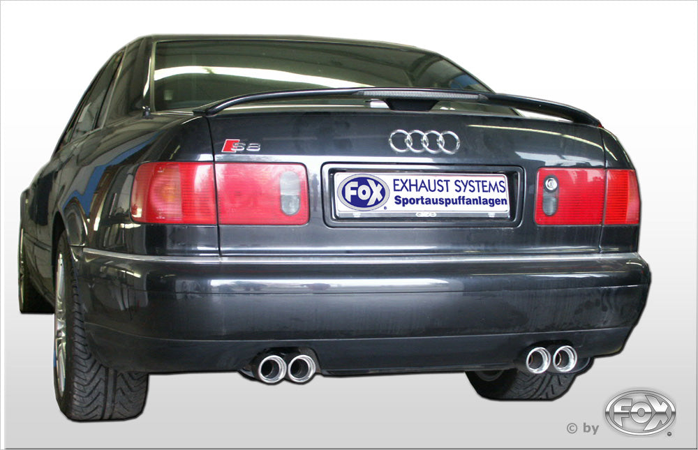 Fox passend für Audi A8/ S8 Typ D2 - ohne Anhängerkupplung Endschalldämpfer rechts/links - 2x76 Typ 17 rechts/links