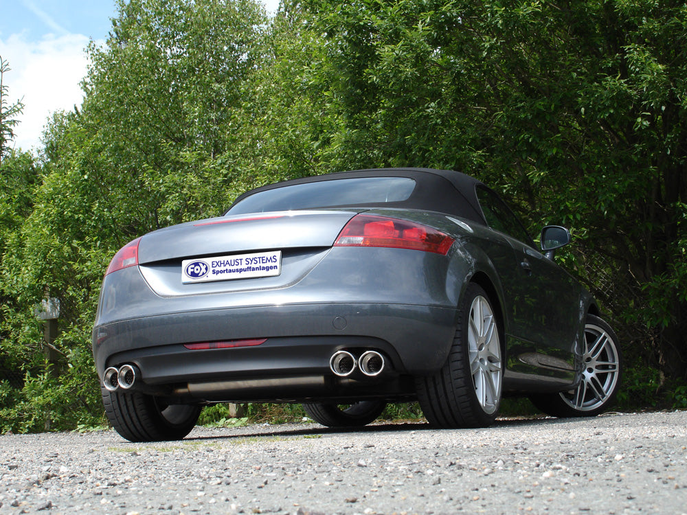 Fox passend für Audi TT 8J - 3,2 V6 Endschalldämpfer rechts/links - 2x100 Typ 17 rechts/links seitlich versetzt