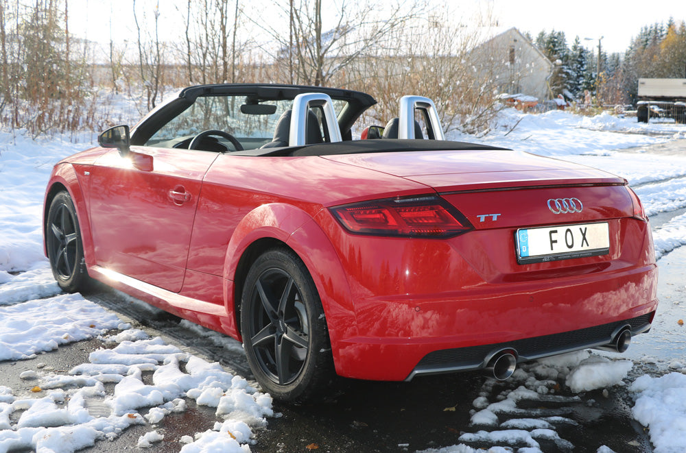 Fox passend fürAudi TT FV3 Frontantrieb 132/169kW Endschalldämpfer rechts/links - 1x100 Typ 25 rechts/links