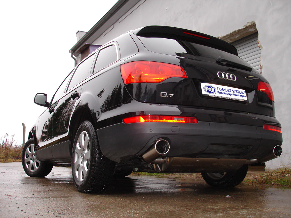 Fox passend für Audi Q7 - 3,0l TDI Endschalldämpfer Ausgang rechts/links - 129x106 Typ 32 rechts/links