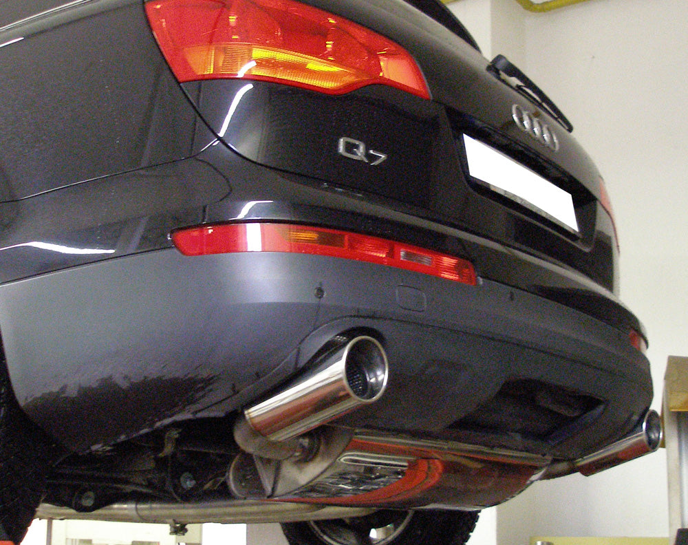 Fox passend fürAudi Q7 - 3,0l TDI Endschalldämpfer Ausgang rechts/links - 129x106 Typ 32 rechts/links