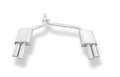 Fox passend für Audi A4 B8 Limousine/ Avant + S-Line Endschalldämpfer rechts/links zweiflutig inkl. Y-Adapterrohr Ø55mm innen - 2x88x74 Typ 32 rechts/links