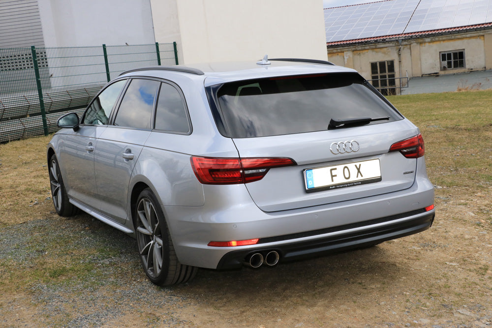 Fox passend fürAudi A4 B9 - 3,0l TDI - quattro Endschalldämpfer - 2x80 Typ 25