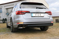 Fox passend für Audi A4 B9 - 3,0l TDI - quattro Endschalldämpfer - 2x80 Typ 25