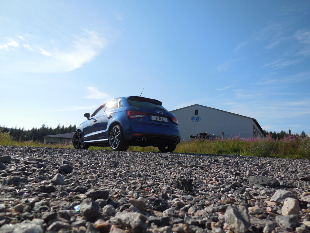 Fox passend für Audi S1 quattro Endschalldämpfer Ausgang rechts/links - 2x90 Typ 12 rechts/links